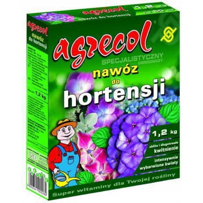 Добриво Agrecol для гортензій Вага : 1,2 кг