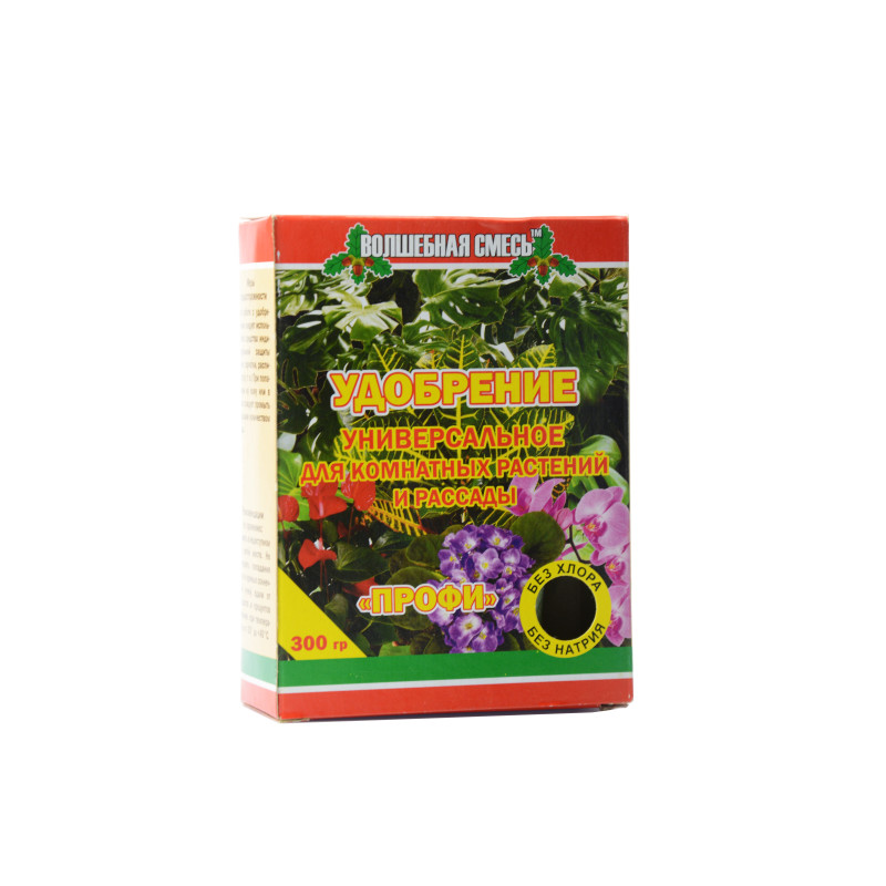 Добриво Профі універсальне для кімнатних рослин і розсади Вага : 300 г