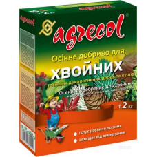 Удобрение Agrecol осеннее для хвойных растений<br />
Вес : 1,2 кг