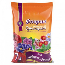 Субстрат Флорін для квітучих рослин<br />
Об'єм : 7 л
