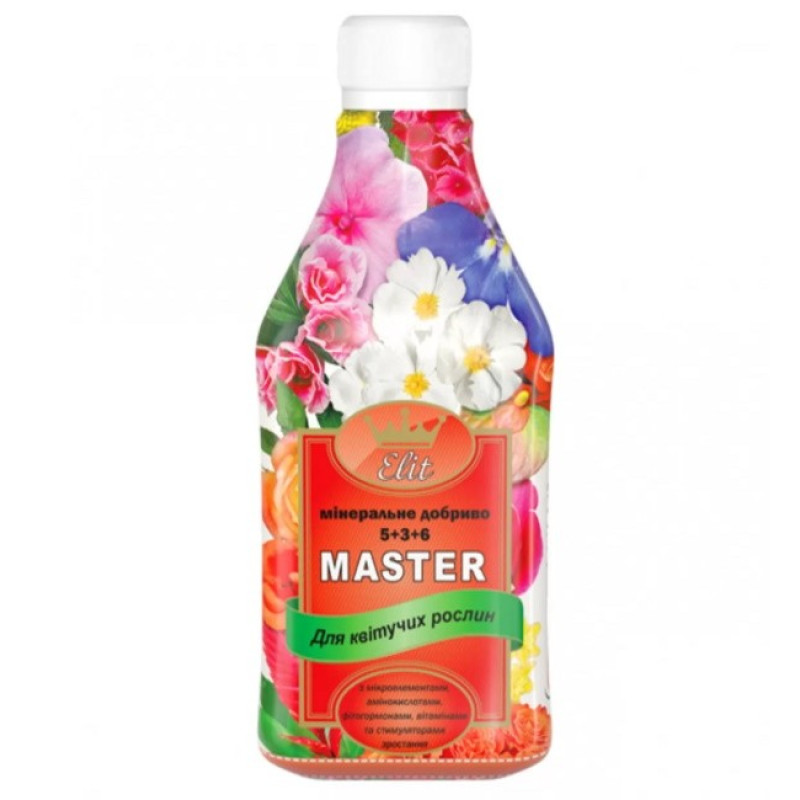Добриво Master Elit для квітучих рослин Об'єм : 0,3 л