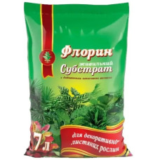 Субстрат Флорін для декоративно-листяних рослин<br />
Об'єм : 7 л