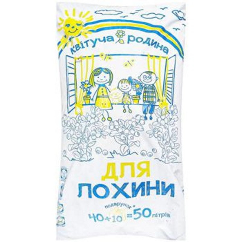 Субстрат торфяной для голубики Квітуча Родина Объем : 50 л